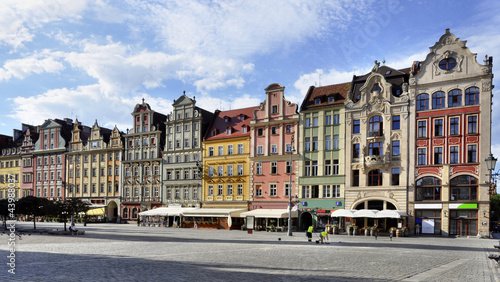 Old houses on Market Square in Wroclaw