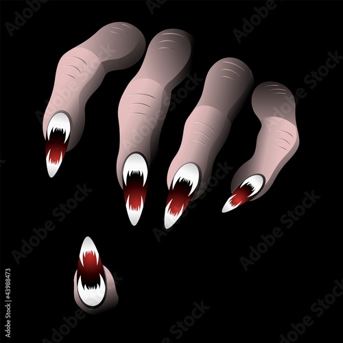 Scary Hand from Halloween Nightmare-Vector