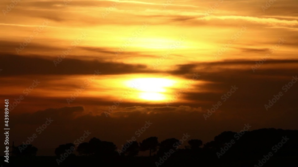 Beautiful sunset (timelapse) Beautiful sunset (timelapse)