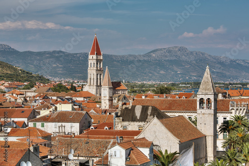 Obraz na płótnie Trogir dachy w salonie