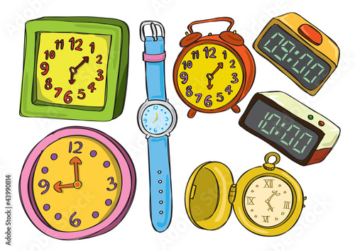 clock and watch doodle
