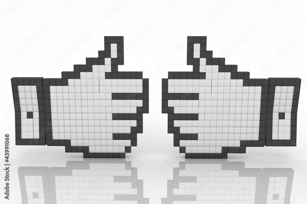 3d render hands thumb up gesture 3d render hands thumb up gesture