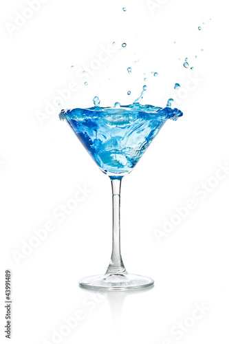 Blue curacao cocktail