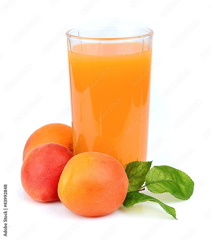 glass of apricot juice glass of apricot juice
