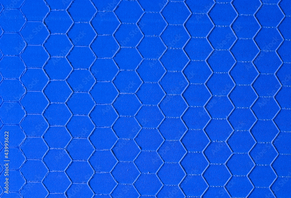 Fototapeta premium Blue hexagonal background