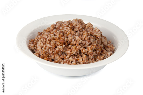 buckwheat in a white bowl
