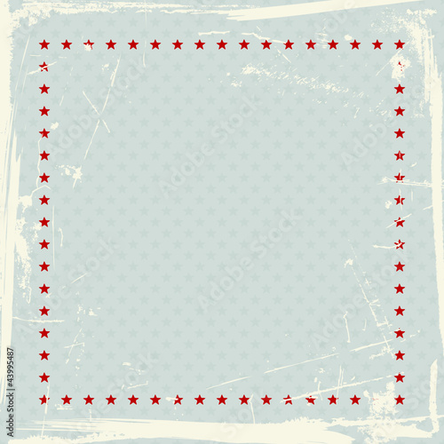 Christmas Background Red Stars Retro