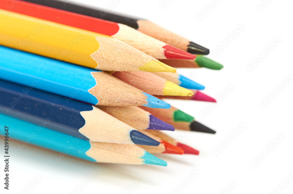 Colored pencils macro Colored pencils macro