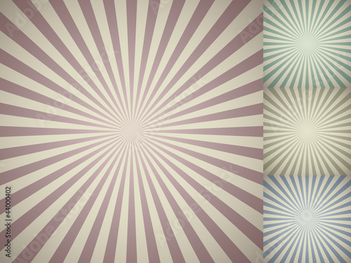 Abstract vintage colored sun burst background.