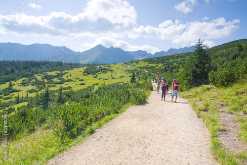 Hikers in Tatra mountains
