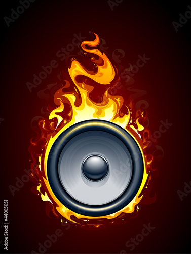 Burning speaker