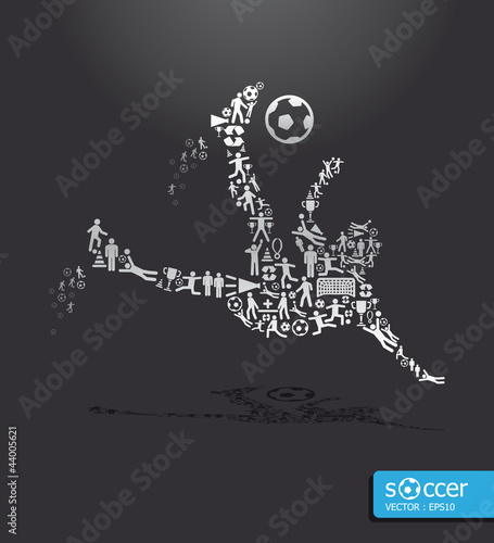 icons sports vector concept soccer
