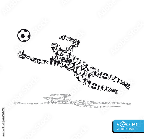 icons sports vector concept soccer