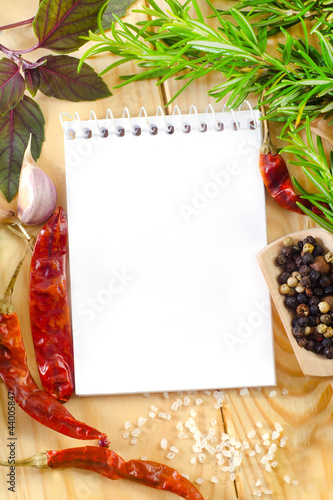 notebook for recipes photo