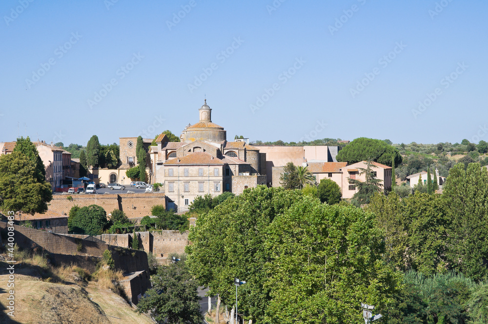 Panoramic view of Tuscania. Lazio. Italy.