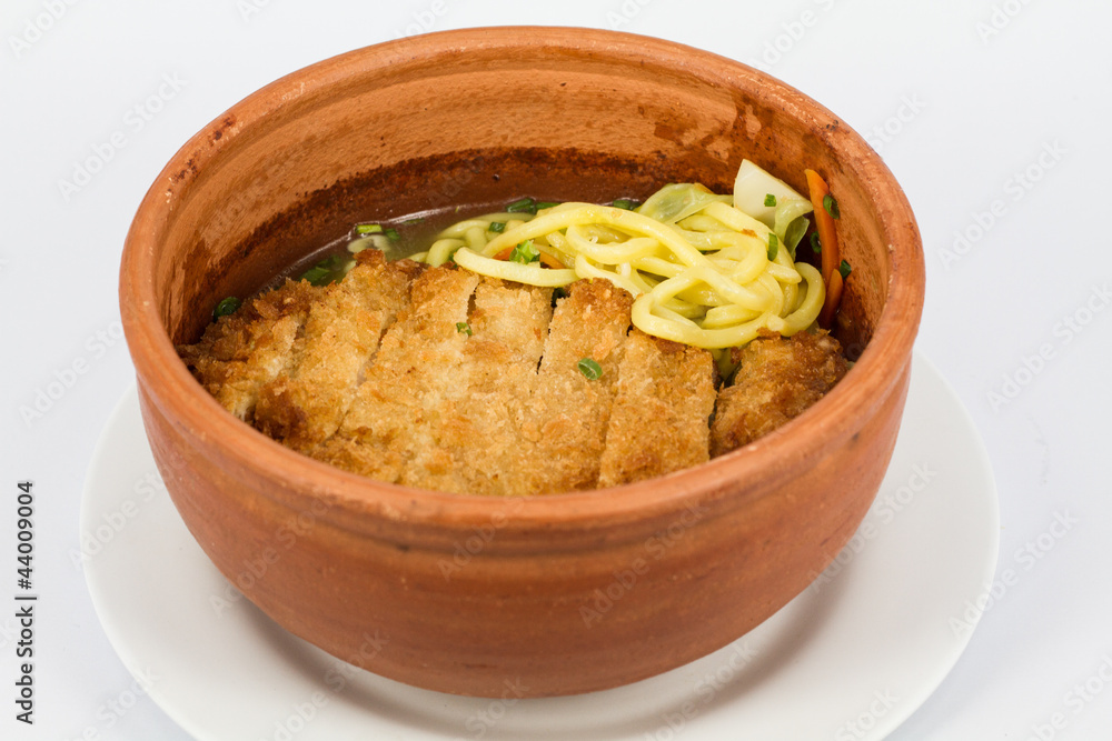 Φωτογραφία fried pock with noddle soup japan