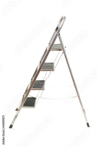 metal ladder isolated on white