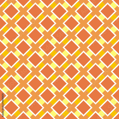 Vector sunny orange seamless pattern background or texture