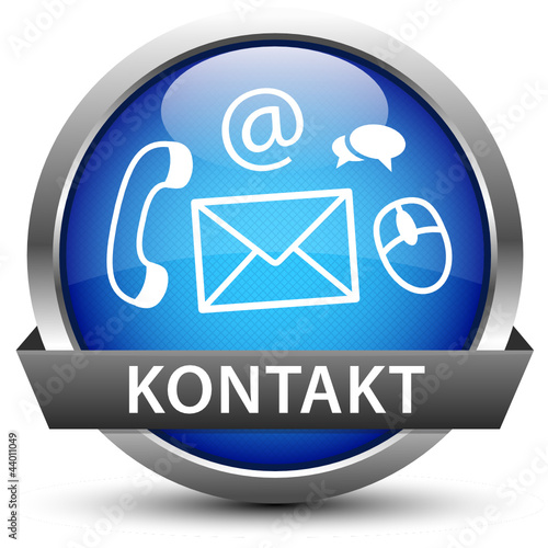 Kontakt Button Blau