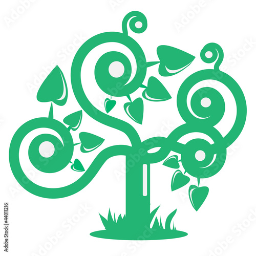 growing green tree
