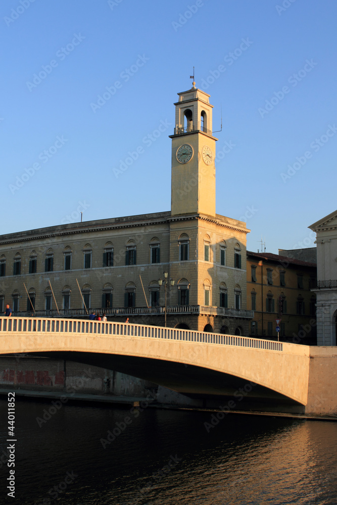 Obraz premium Ponte di Mezzo in Pisa/Italien