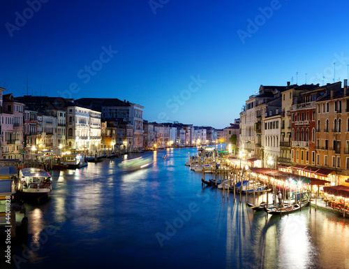 Grand Canal in Venice, Italy at sunset