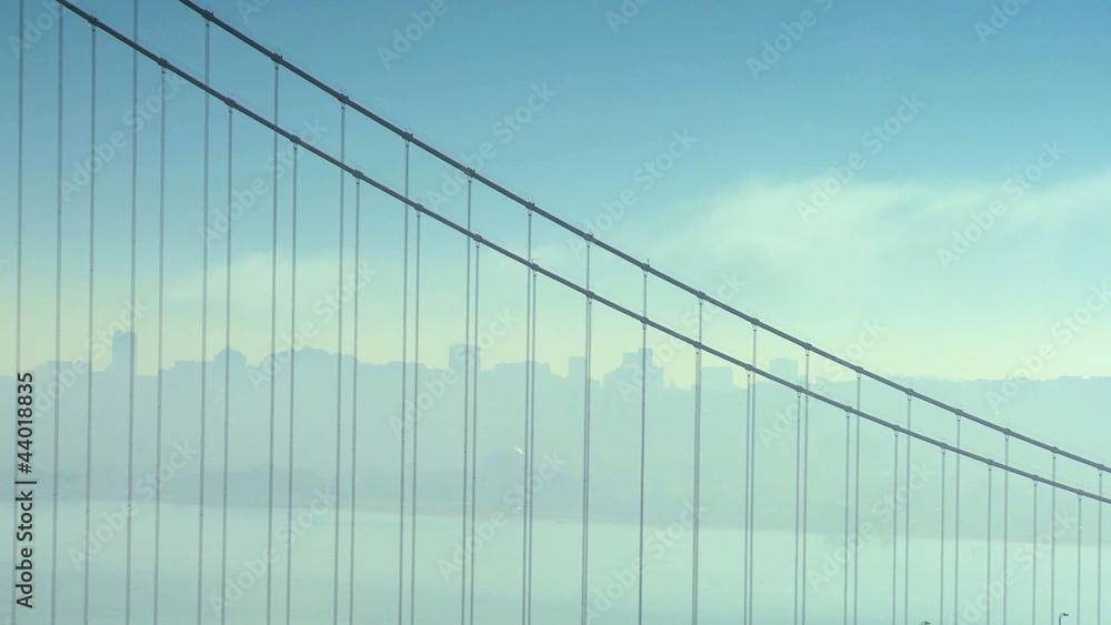 Golden Gate Bridge Cables in Mist Golden Gate Bridge Cables in Mist