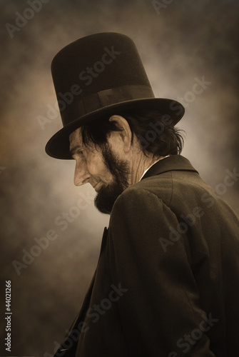 Konstfotografi Abraham Lincoln Profile