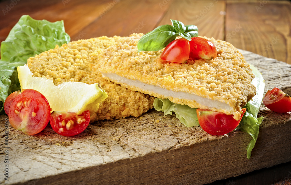Cotoletta alla milanese - fried breaded Veal Milanese Cotoletta alla milanese - fried breaded Veal Milanese