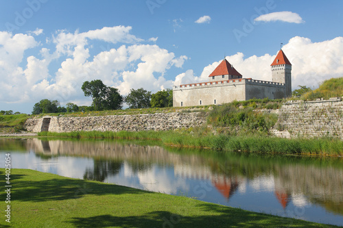 The medieval episcopal castle, Kuressaare, Estonia.