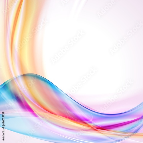 Colourful wavy design