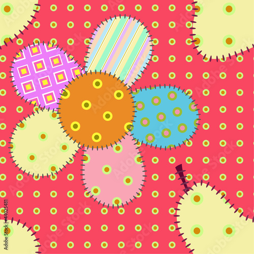 seamless pattern with flowers and pears