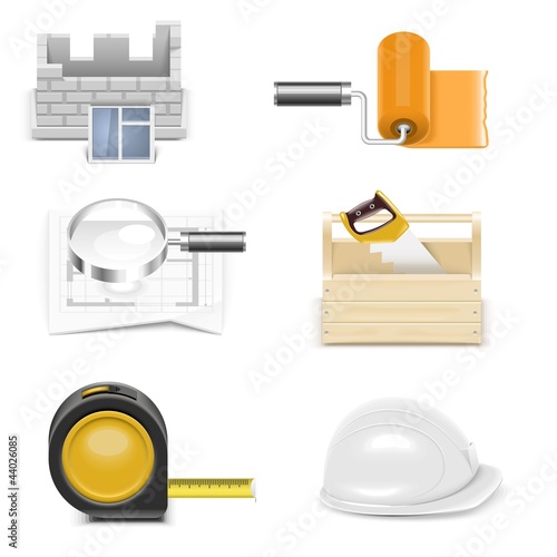 repair and building vector icon set