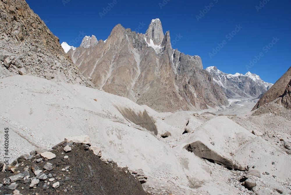 Beautiful mountain landscape.Peak.Area.Pakistan