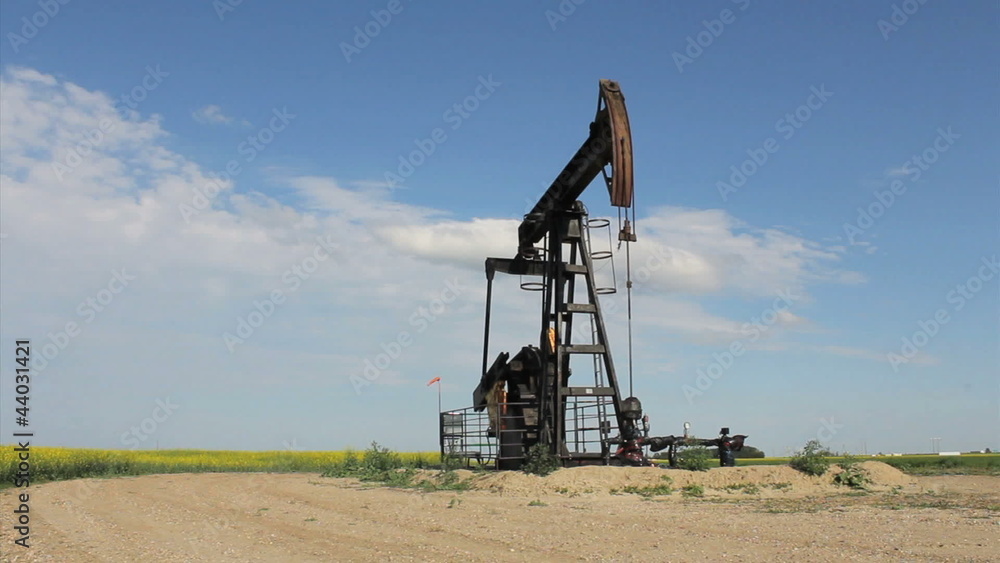 Oil Pump On Canadian Prairies Oil Pump On Canadian Prairies