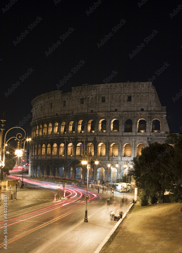 Life near the Colosseum in Rome, Italy