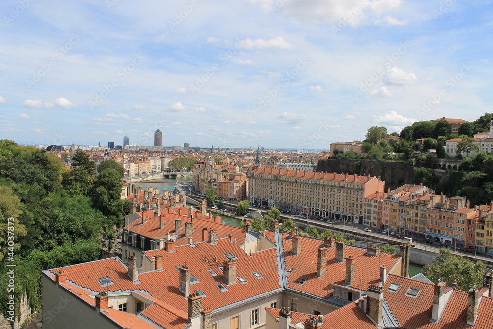 Fototapeta premium Vue sur Lyon, France