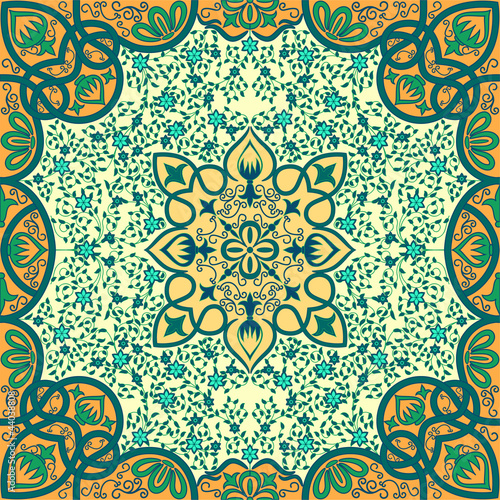 Vector floral arabesque ornament