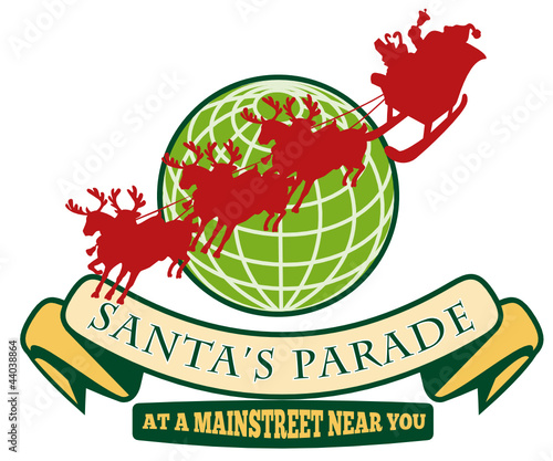 Santa Claus Christmas Globe Reindeer