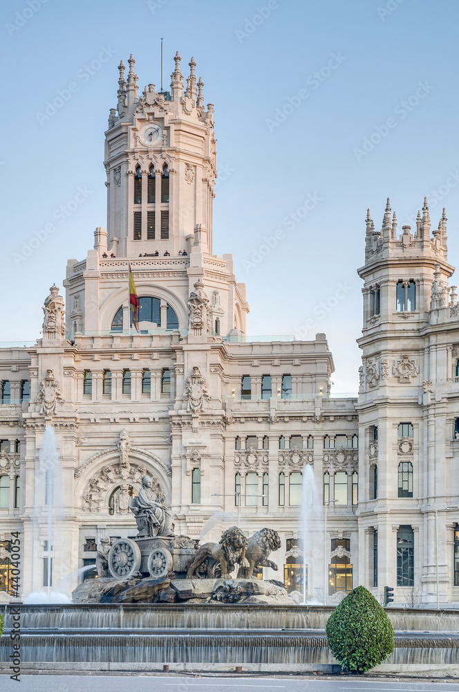 Naklejka premium Cibeles Fountain at Madrid, Spain