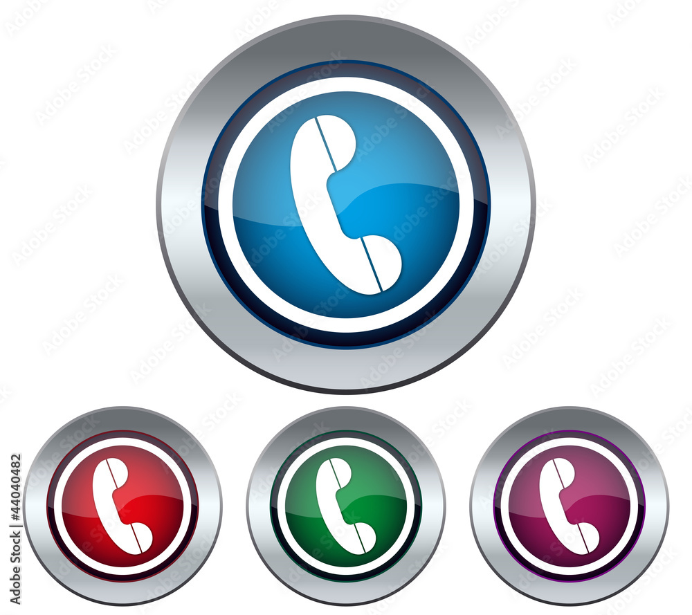 Buttons with a picture of the handset Buttons with a picture of the handset