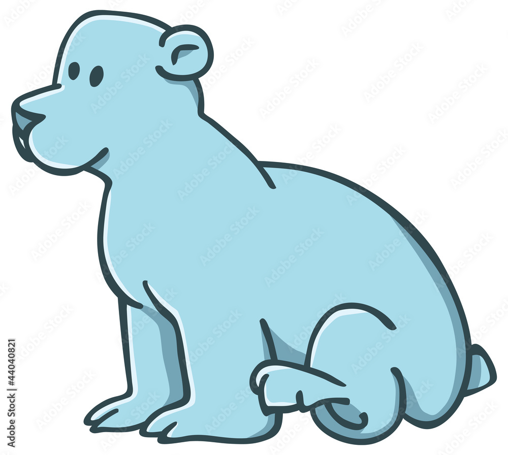 Obraz premium little polar bear