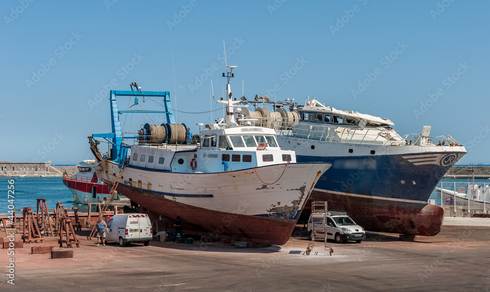 Obraz premium Chantier naval 2