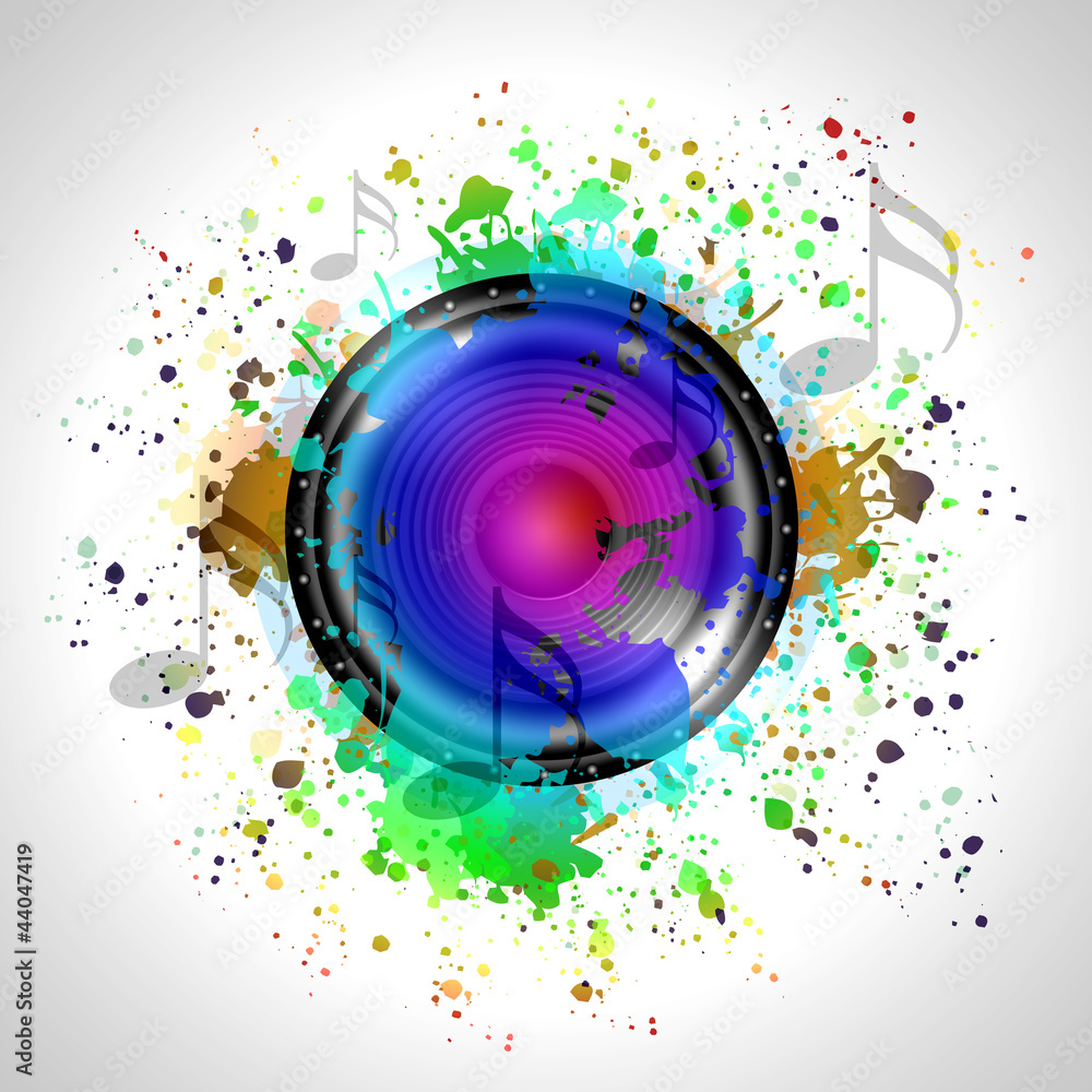 Fototapeta premium Image of music speaker