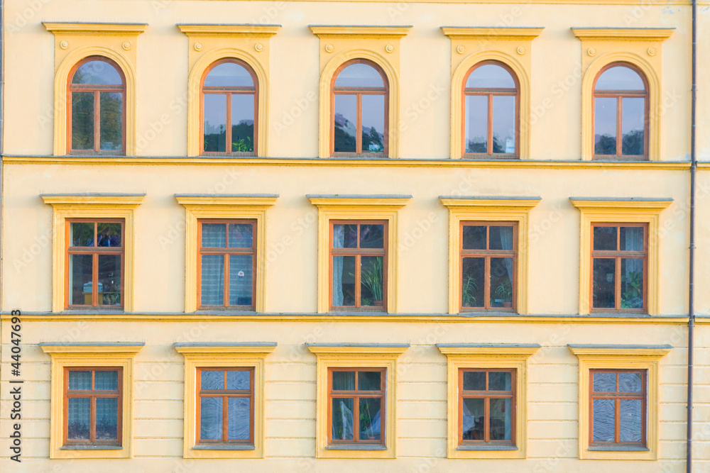 Facade of building, Prague