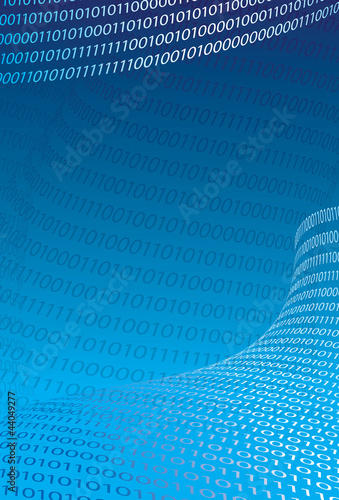Abstract binary code background