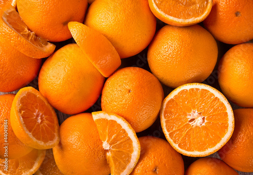 Fresh oranges background