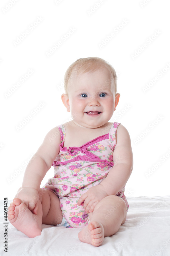 The small baby isolated on white The small baby isolated on white