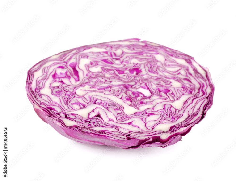 The red cabbage isolated The red cabbage isolated