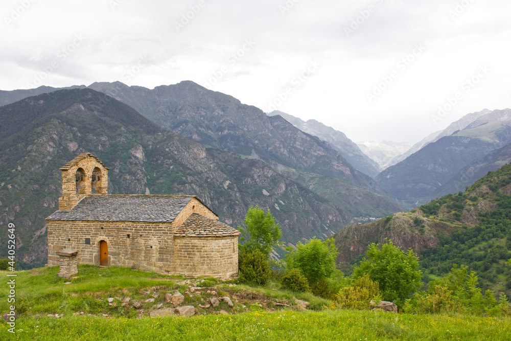 romanesque church of Sant Quirc de Durro in Vall de Boi